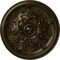 Ekena Millwork Katheryn Ceiling Medallion (Fits Canopies up to 2 1/8"), Hnd-Painted Green Gold, 14 1/2"OD x 2 3/4"P CM14KTGGS - alternate 1
